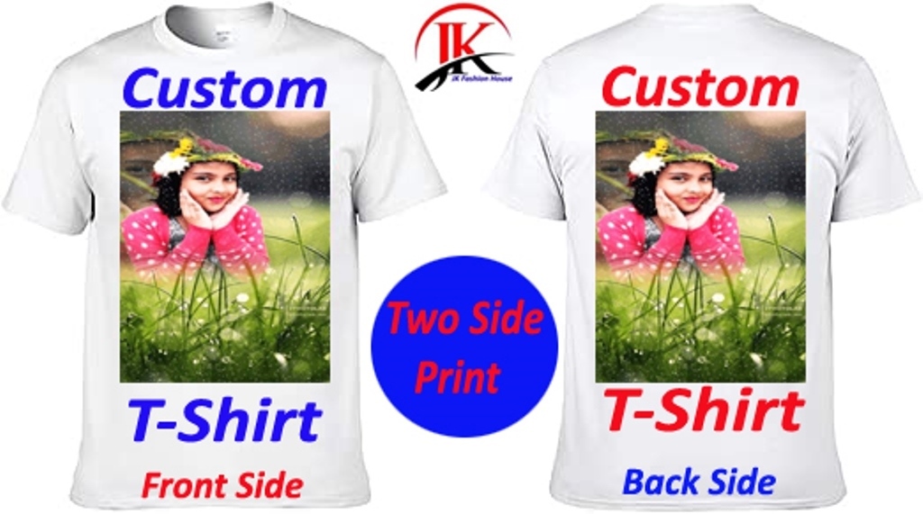 Custom Polo T-shirt Printing With Your Photo and Text