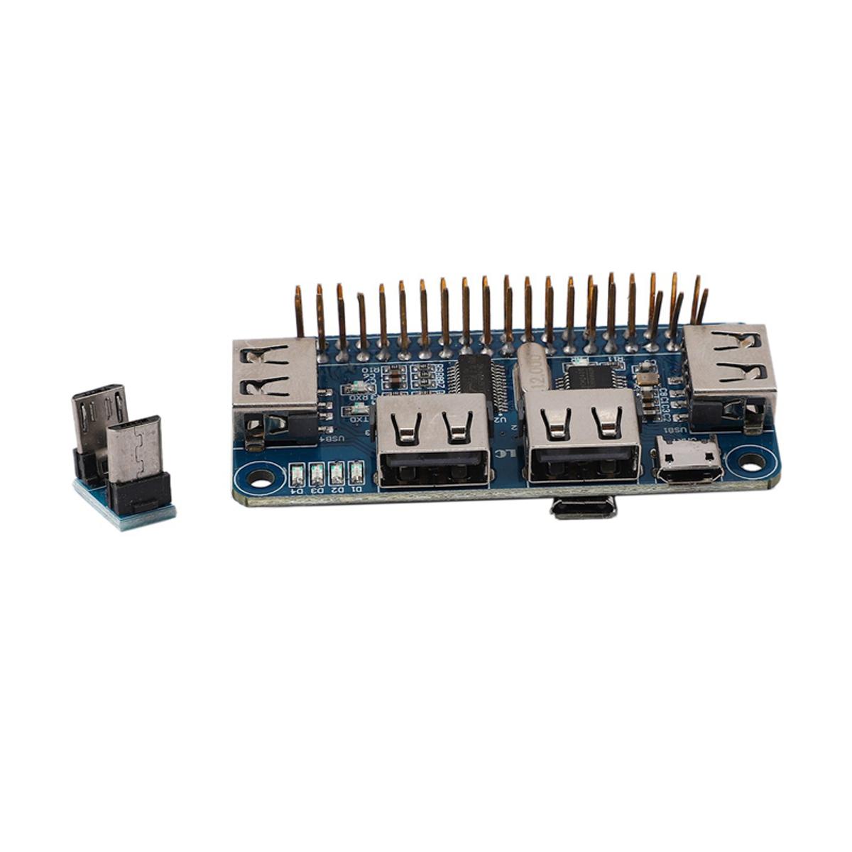 4 Ports USB HUB HAT For Raspberry Pi 3 / 2 / Zero W Extension Board