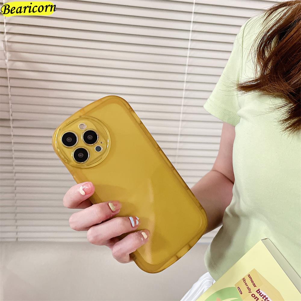 Bright Color Clear Oval Phone Case For Samsung Galaxy A30S A32 A34 A50 A50S A51 A52 A52S A54 A72 Shockproof Soft Silicone Cover. 