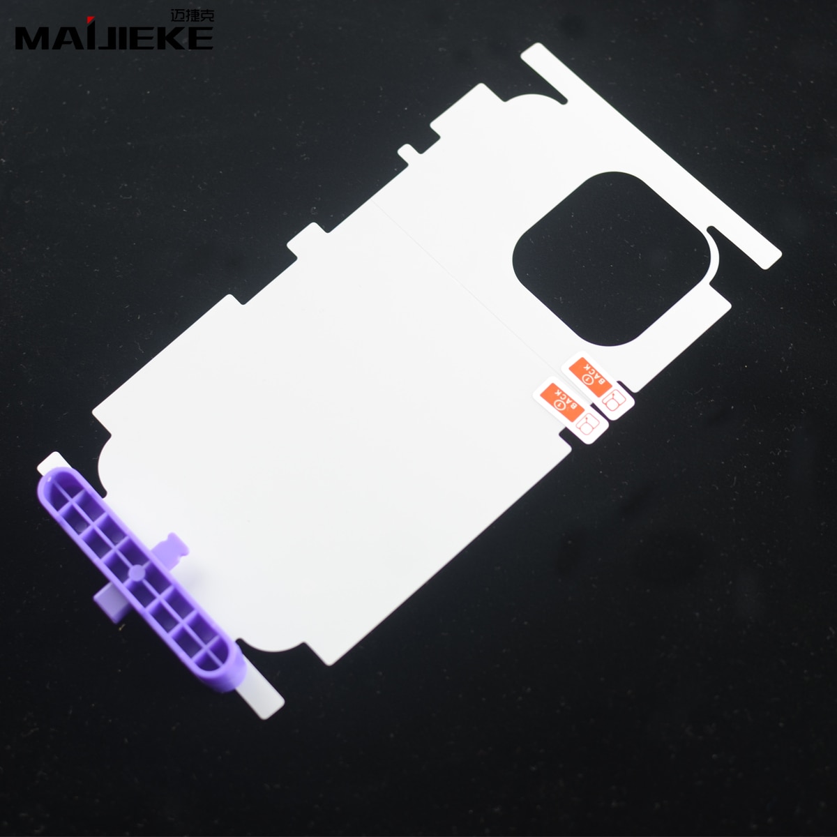 3Pcs Back+Frame Full Coverage Hydrogel Film For iPhone 13 14 15 Pro Max Plus Rear Glass Cover Side Protector Film With Fix Tools. 