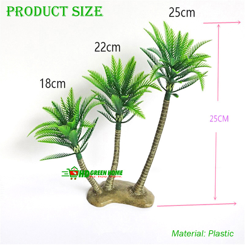 Artificial Coconut Tree Decorative Plastic Palm Trees Small Plant Model For Decoration. 
