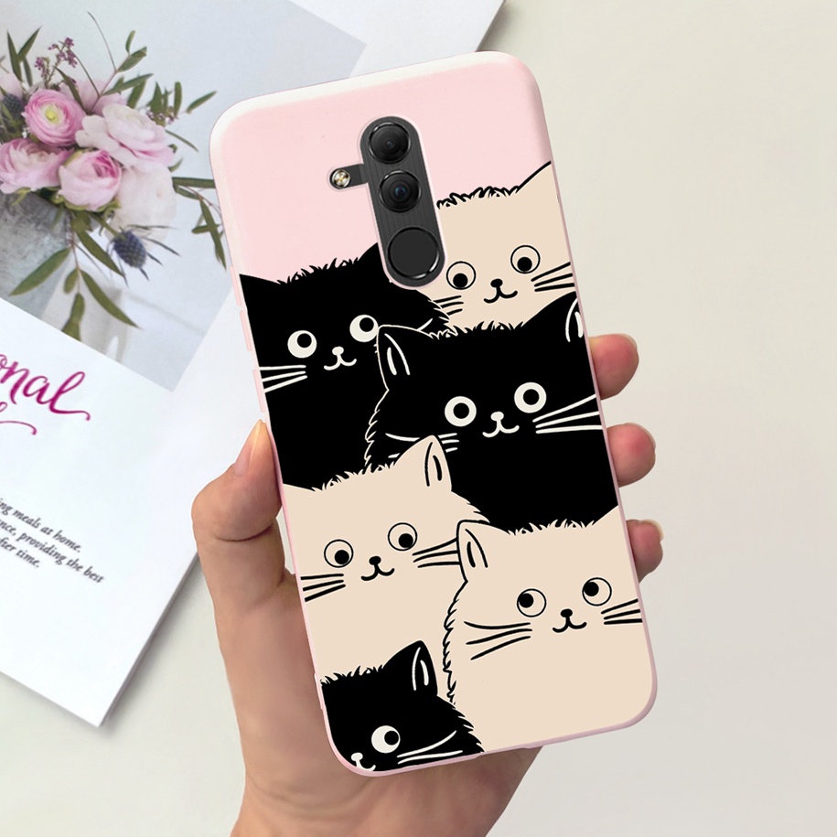 For Huawei Mate 20 Lite Case SNE-LX1 SNE-LX2 SNE-LX3 Protect Cover Popular Flower Soft Silicone Funda For Mate20 Lite Phone Case. 