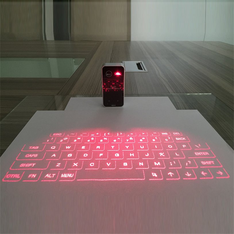 Mini Portable Laser Virtual Projection Keyboard And Mouse To For Tablet Pc. 