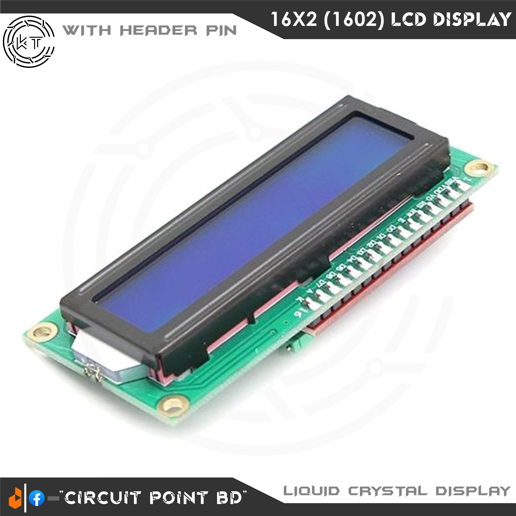 LCD1602 16X2 Character LCD Display Monitor 5v Blue Backlight Screen IIC I2C interface For Arduino/ESP/Raspberry Pi or DIY Electronics Project.. 