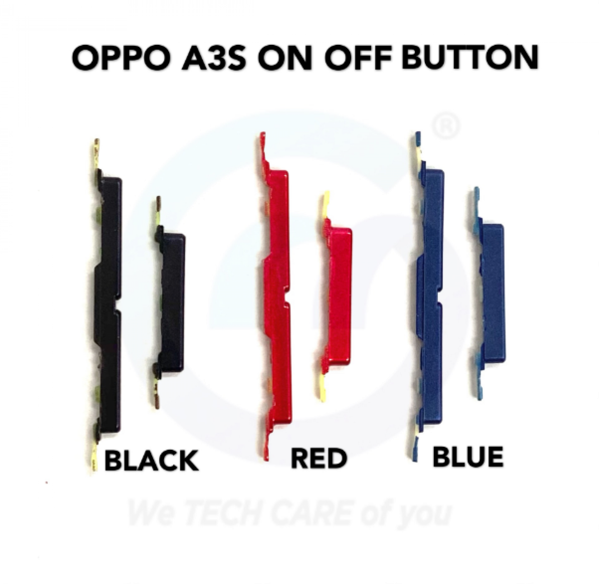 Power Volume Button Out Side Key For Oppo A3s/ A5 (AX5) (Not A5 2020)/A5s External Volume Button + Power ON OFF