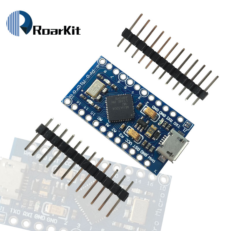 【The road to happiness Store】ATmega32U4 3.3V 8Mhz Micro 5V 16MHz Module MIN I/ MICRO USB For Arduino/Leonardo Replace Pro. 