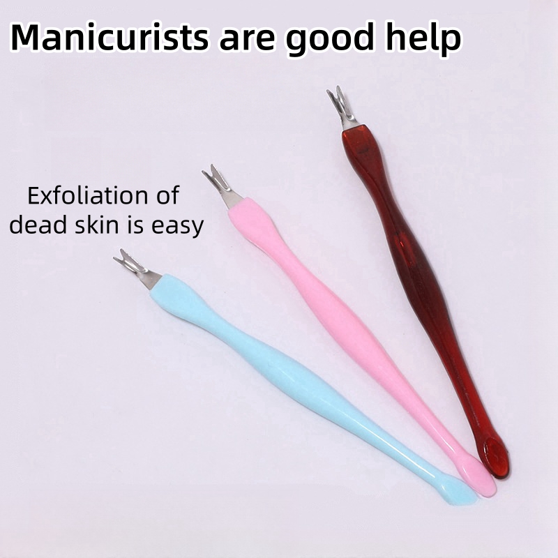 Nail Tools Cuticle Fork Sharp Cuticle Push Tool for Removing Barbs and Manicure