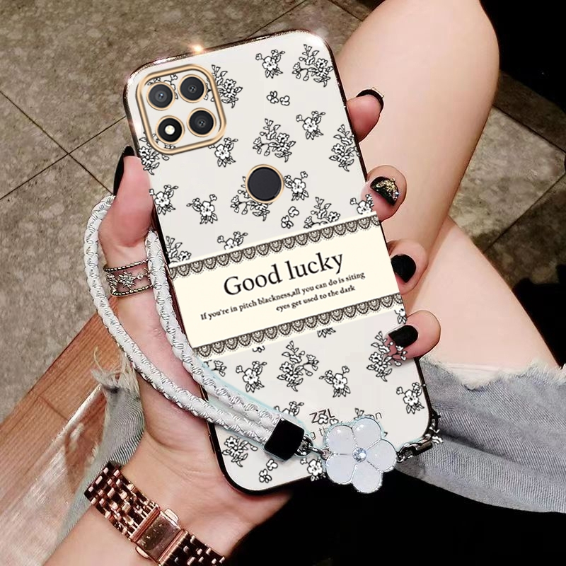 Casing redmi 9c redmi 10a xiaomi redmi 9c phone case Softcase Electroplated silicone shockproof Protector Smooth Cover new design  aesthetic luxury Retro Bracelet for girl DDXYBH01