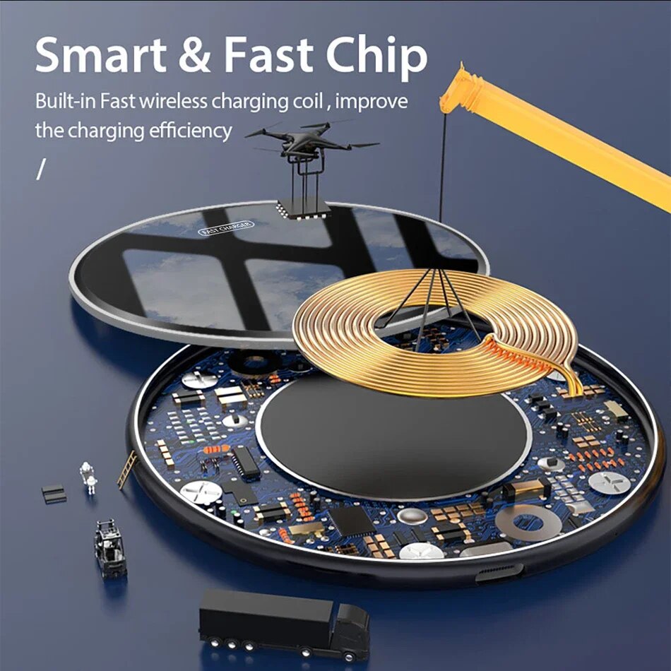 USB C Fast 40W Wireless Charger For Huawei P30 Pro Xiaomi Mi 9 Samsung S10 S9 Qi 10W Quick Charge for iPhone 11 XS XR X 8. 