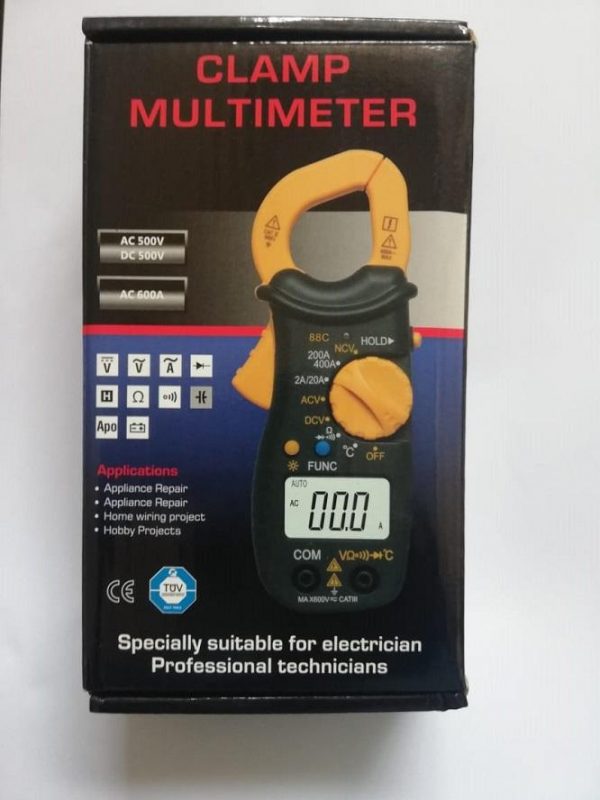 Digital Multimeter CHY-88A Digital Clamp Meter Tong Tester Clip on Meter Voltage and Current Meter Portable Resistance Voltage. 