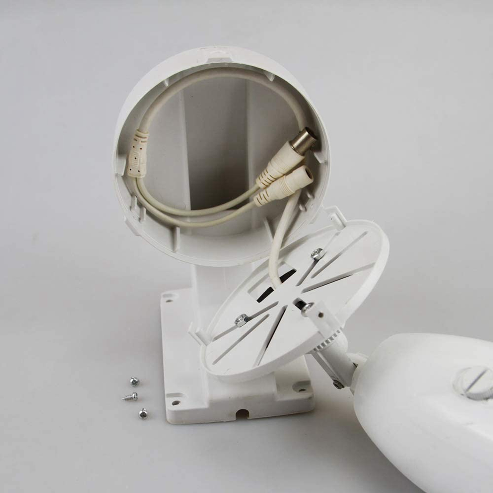 4X Security Camera Mount Bracket,ABS Indoor Outdoor Wall Mount L-Type Bracket for CCTV Security Dome IP Camera Mounting. 