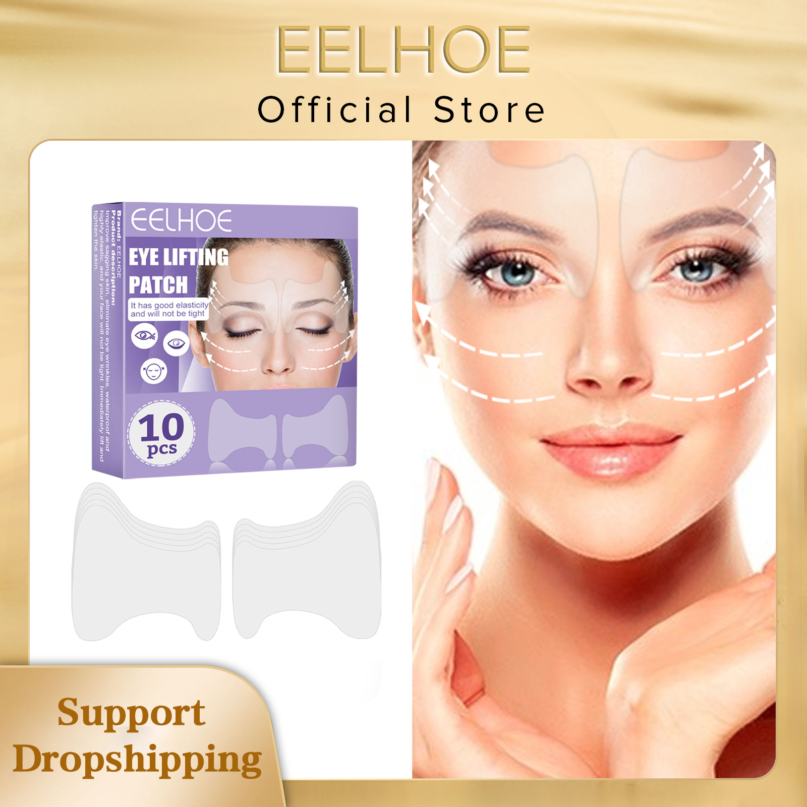 EELHOE Lifting Eye Patch Multi-effect Eye Care Tightening Fine Line Anti Sagging Repair Eye Bag Invisible Eye Mask