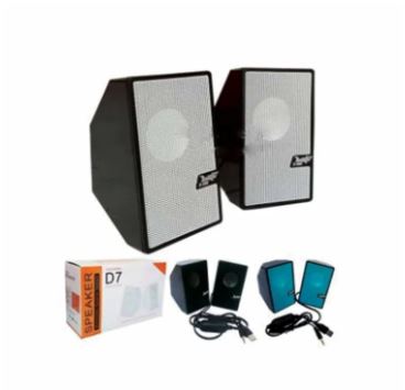 D7 Speaker Usb Multimedia Speaker-Random Colour - Bluetooth Speaker - Speaker. 