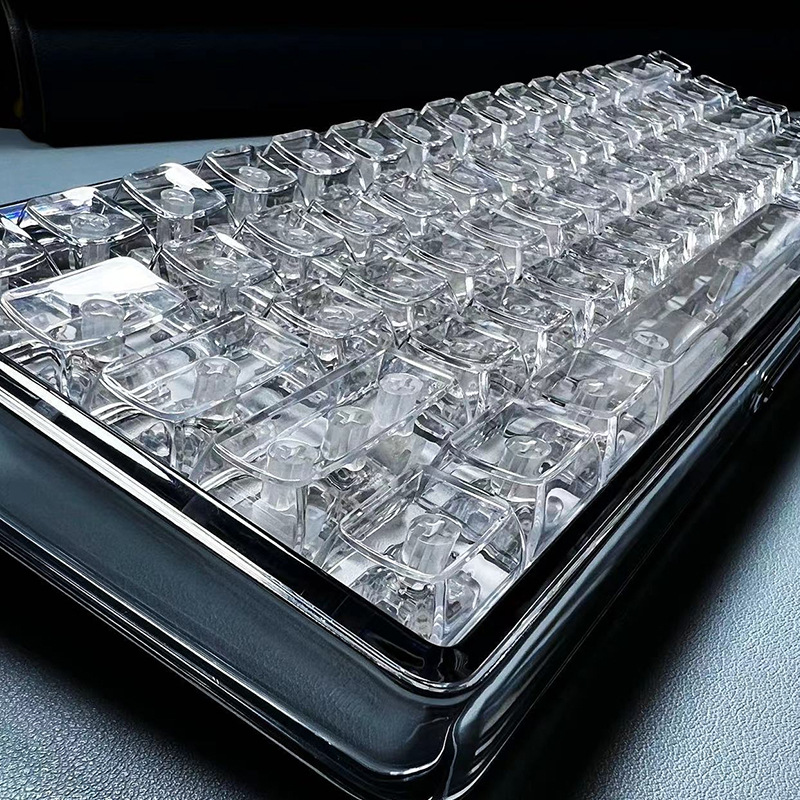 cmany comani non-engraved keycap word sticker transparent mechanical keyboard DIY blue, black, yellow, green, fog, white side engraved keycaps. 