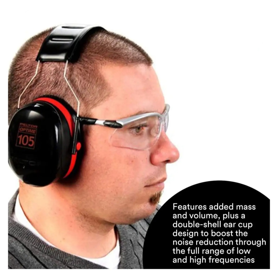 3M Optime 105 Earmuff sound reduction. 