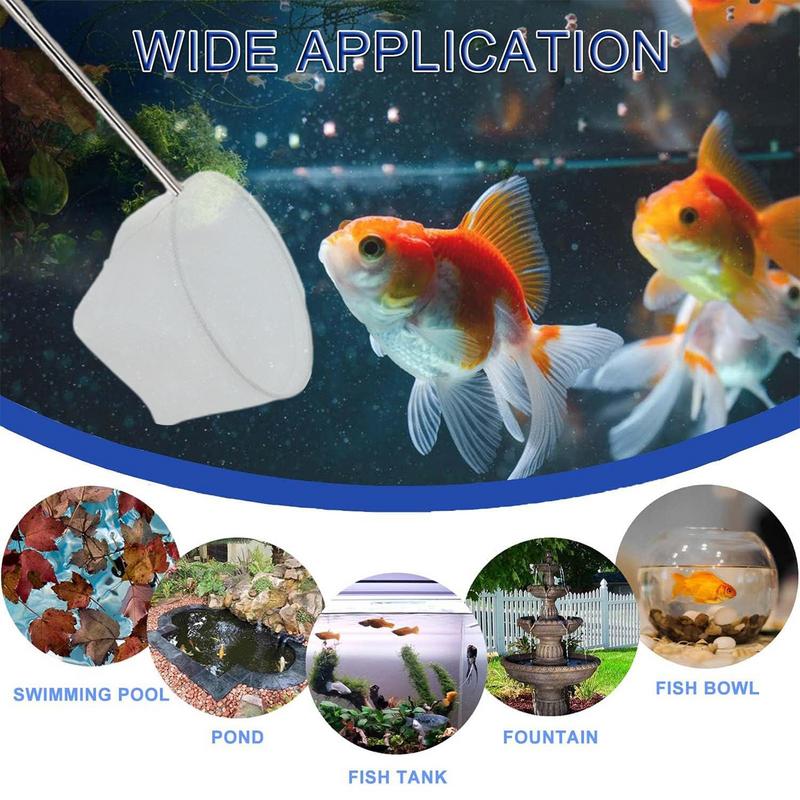 Fish Net For Fish Fish Nets For Aquariums With Adjustable 5-15 Inch Long Handle Small Aquarium Net Goldfish Pond Shrimp Net. 