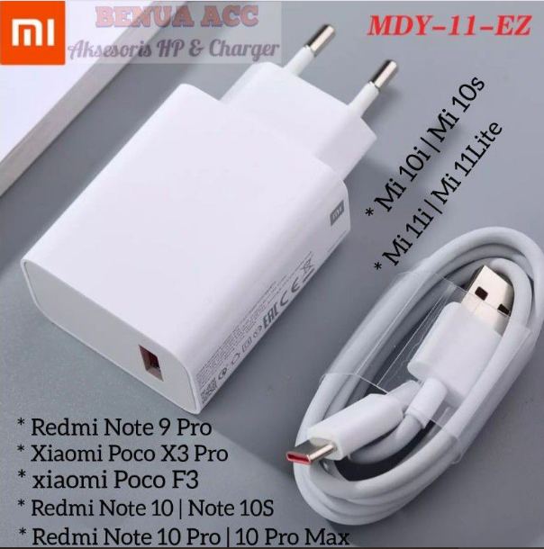 Charger Redmi Note 13 / Note 9 Pro 10 10 Pro Max Mi 10T 33W Turbo Charge Type C