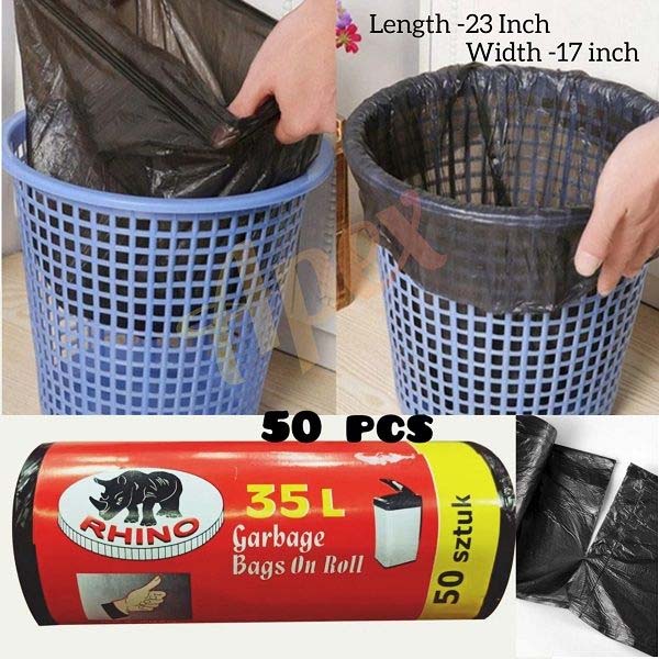 High Quality - Roll 50 pc 35 liter garbage bag - Easy to Use And Maintain - Refine and Excellent - Reliable and Durable. 