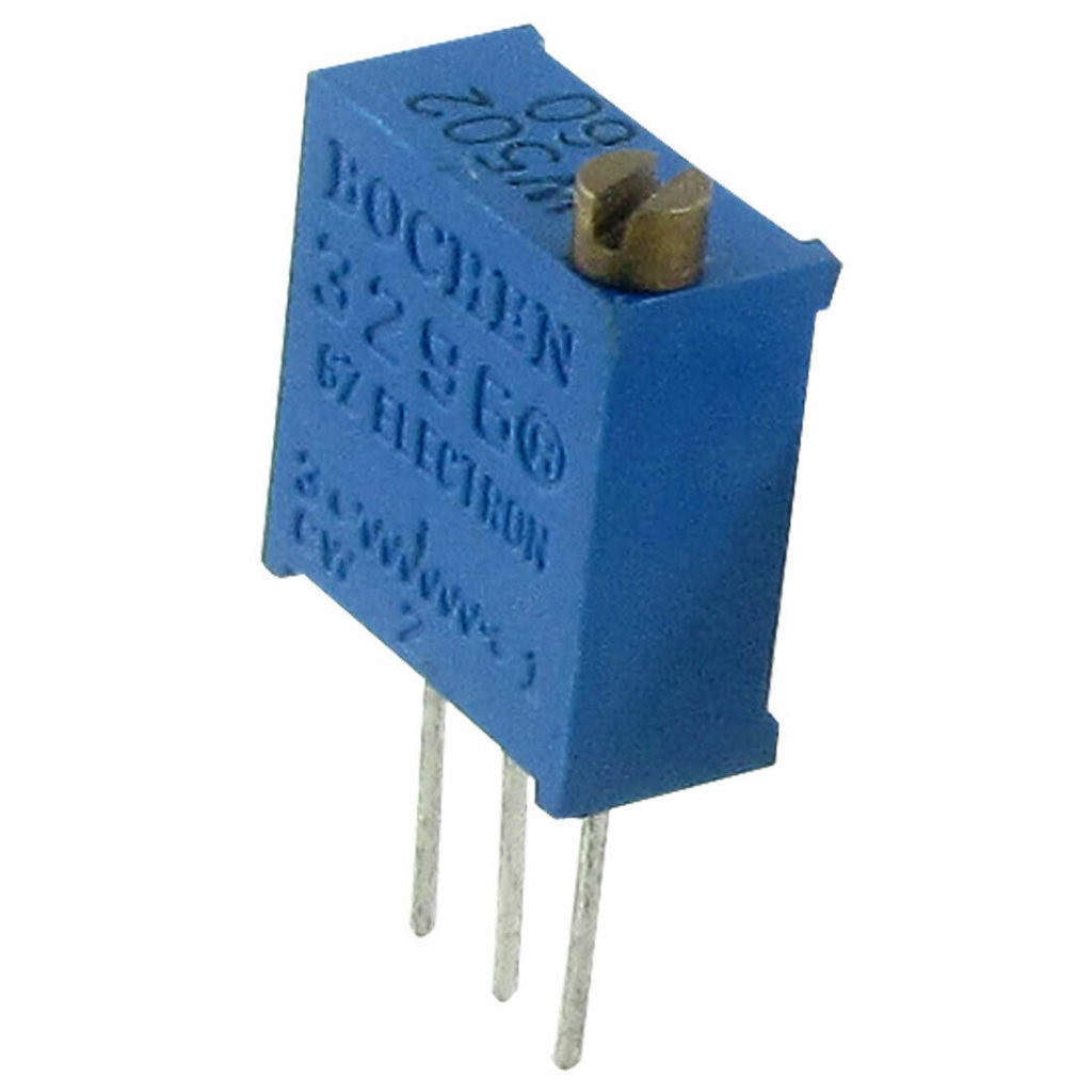 3Pcs- 3296 202 Square Cermet 2K Ohm 1/2W Vertical Potentiometer Variable Resistors 3 Pin Leads 2K Ohm Trimpot Trimmer 202 Potentiometer 25 Turn 3 Pin Adjustment Trim Pot. 