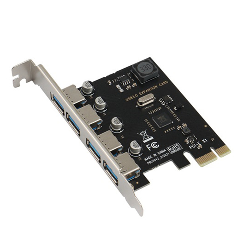 【FUPANG】SSU 4 USB 3.0 PCI-E Expansion Card PCI Express PCIe USB 3.0 HUB USB3.0 Controller USB3.0 PCIe. 