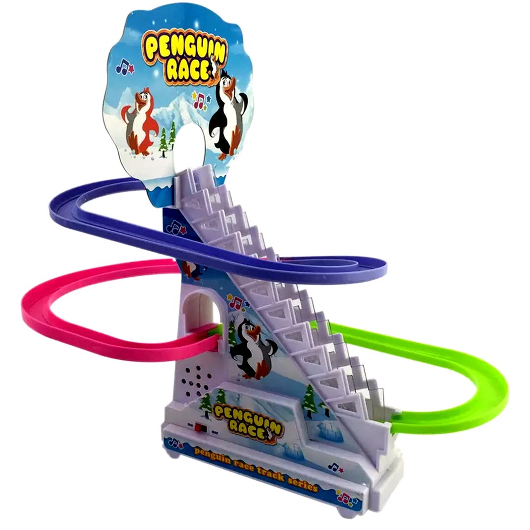 Funny Penguin Climbing Stairs Music Toys for Children beby. 