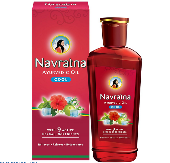 Indian (Navratna) Ayurvedic Oil Cool Used For male/female 270 Ml