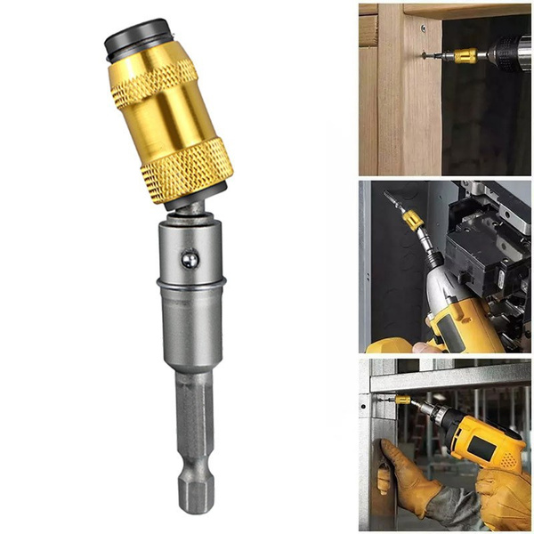 1/4'' Hex Shank Screw Bit Magnetic Screwdriver Bit Adjustable 20 Degree Extension Rod Holder Screw Driver Rod for Electric Screwdriver Drill