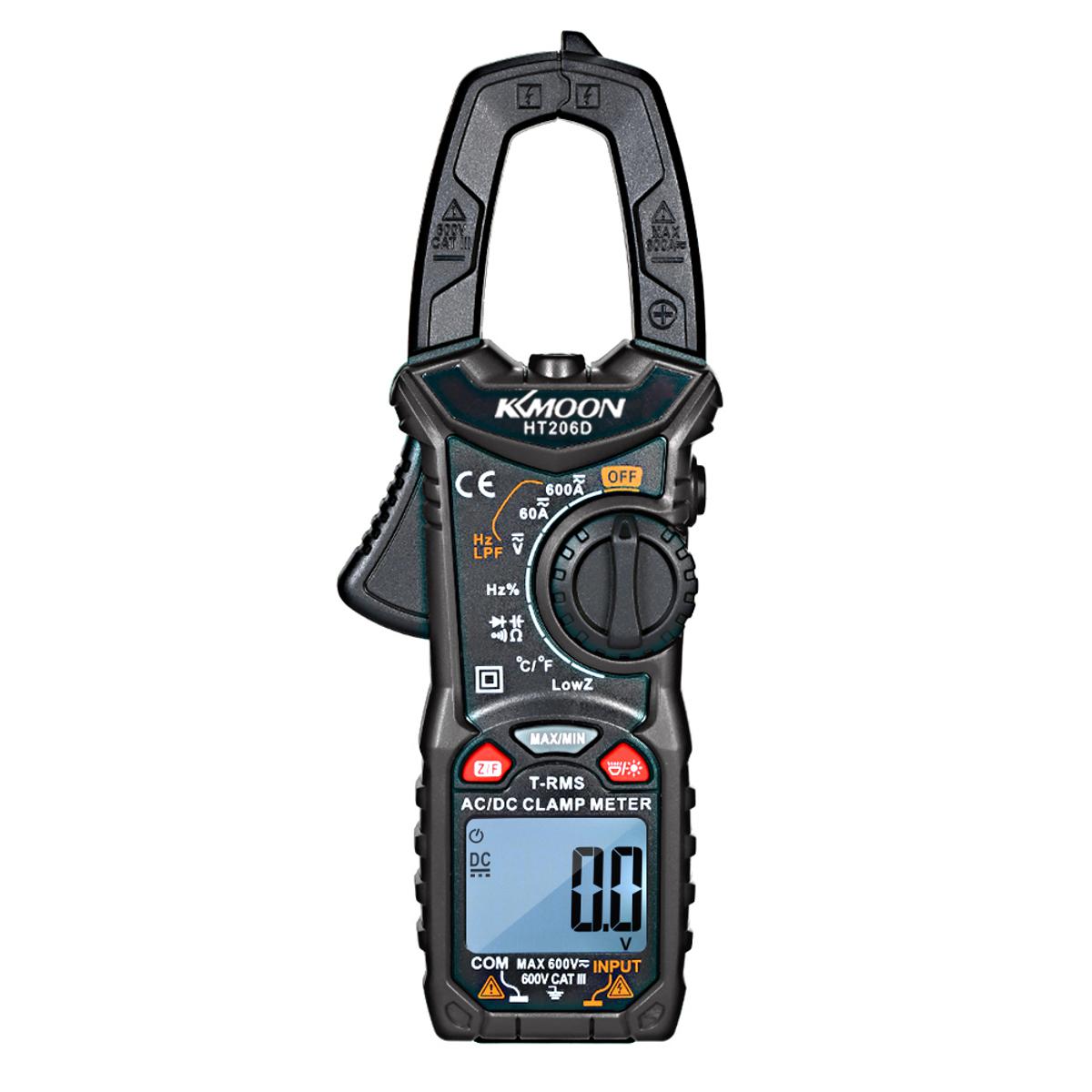 KOGEEK AC/DC Digital Clamp Meter for Measuring AC/DC Voltage , AC/DC Current, Frequency, Duty Cycle, Diode, Resistance, Continuity, Transistors Test, NCV Clamp Multimeter