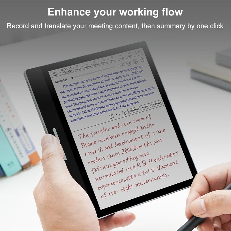 Bigme B751C 7-inch color eink screen e-book reader electronic paper book reading e Ink ebook ereader tablet. 