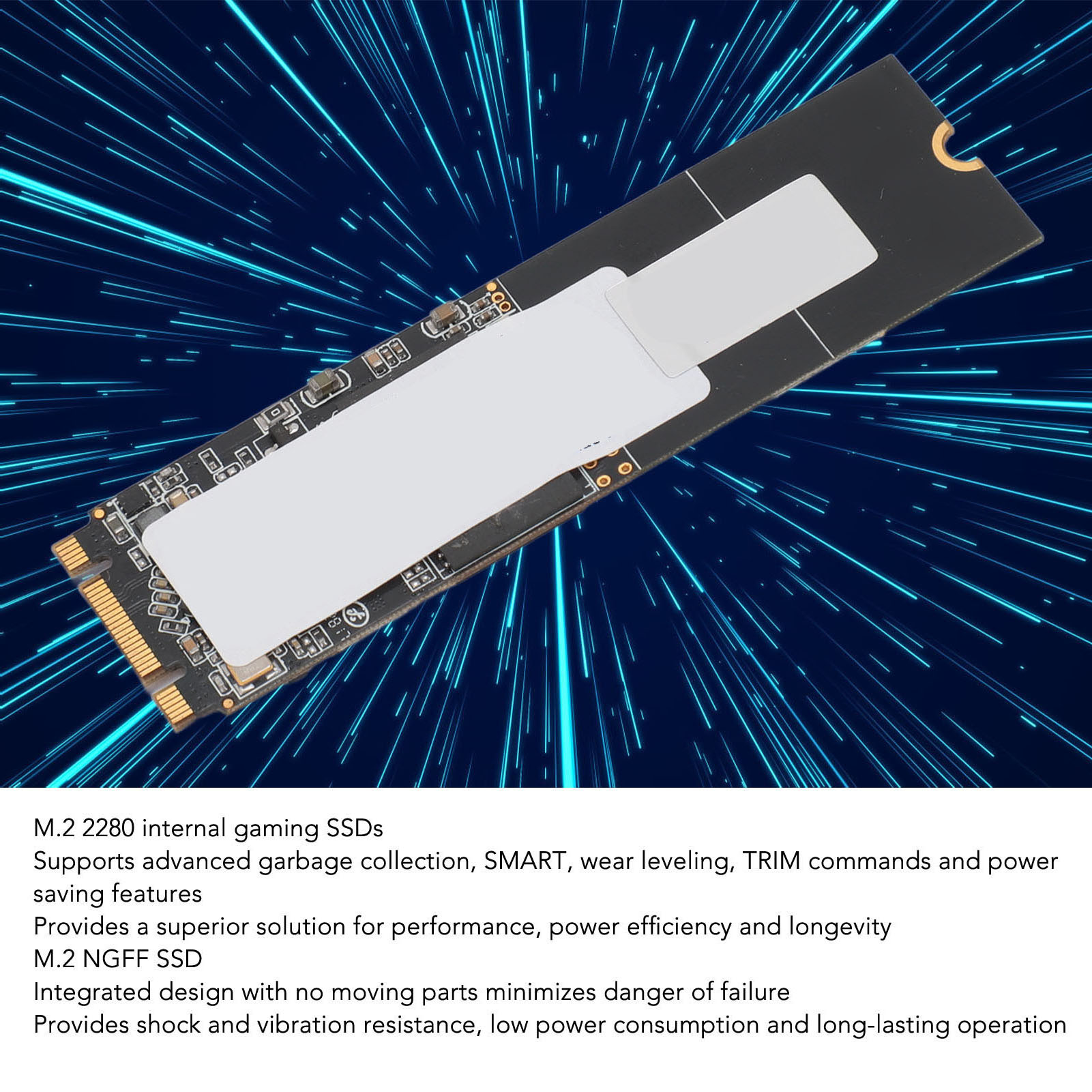 M.2 2280 NGFF Internal Solid State Drive 3D TLC NAND 550MB/S Read Speed 460MB/S Write Speed Internal Gaming SSD for Laptop 1TB. 
