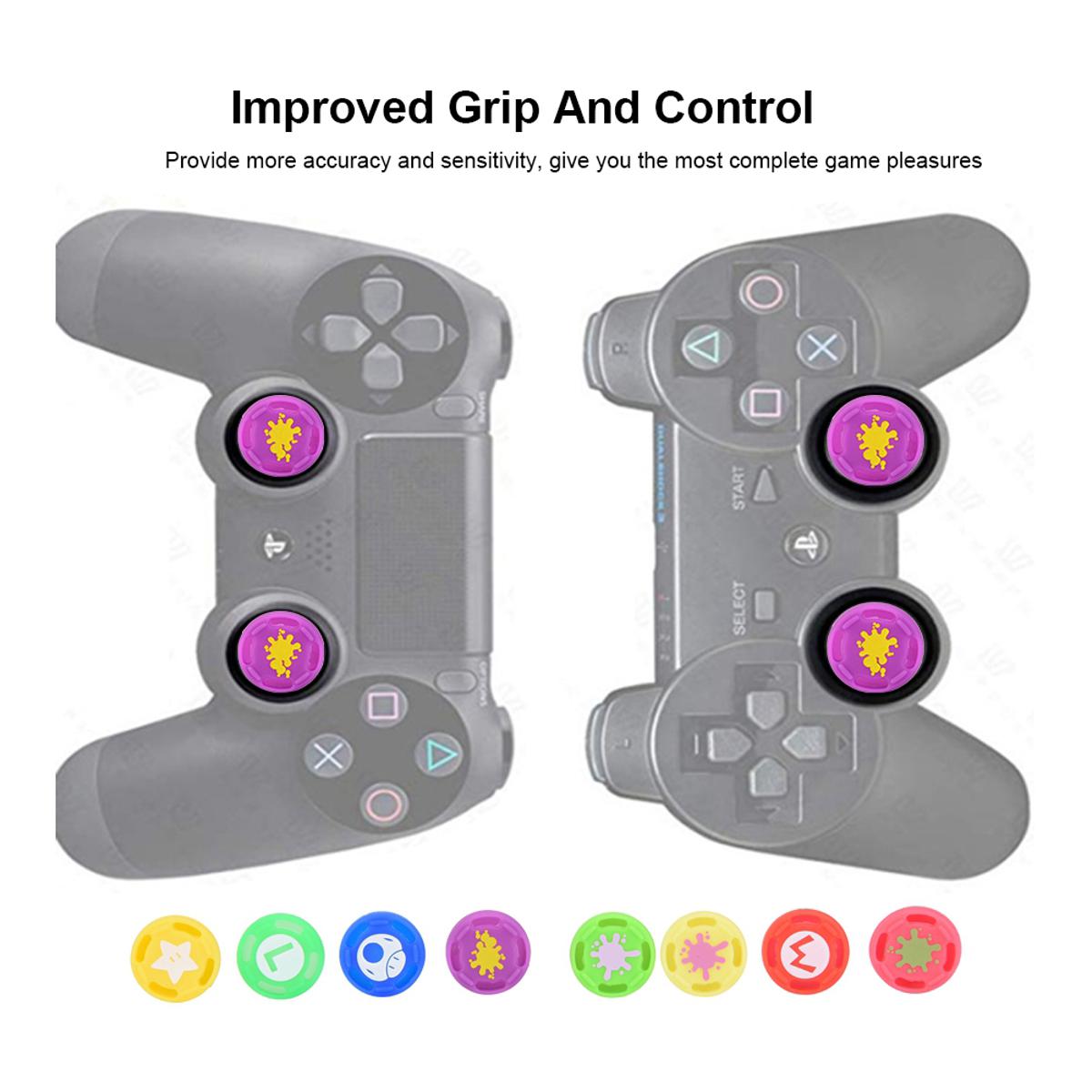 Joystick Thumbstick Grips Caps Cover 8PCS Replacement Silicone Analog Controller Thumb Stick Grip Cap For Switch PRO
