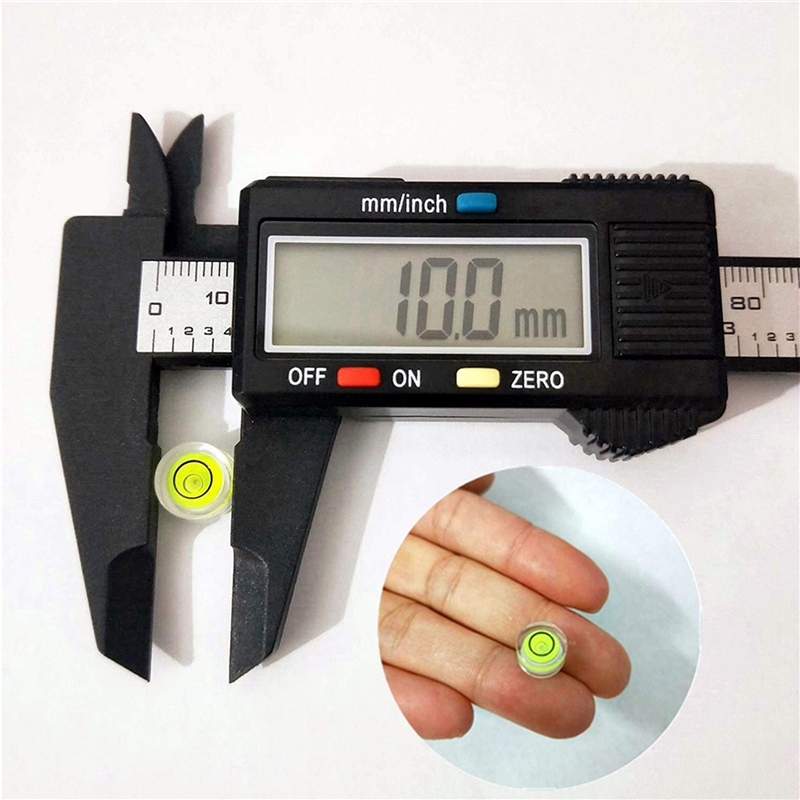 20Pcs Mini Bubble Spirit Level 10X6mm Circular Bullseye Bubble Levels for Leveling Tripod Telescope 10X6mm, Non-Adhesive. 