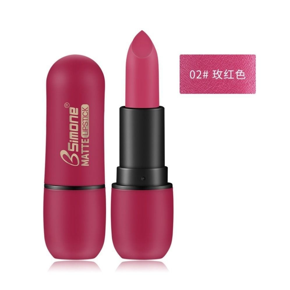 Super white matte lipstick, plum color girl group, retro rose red, raspberry deep red, long-lasting, non-fading, non-sticking cup. 