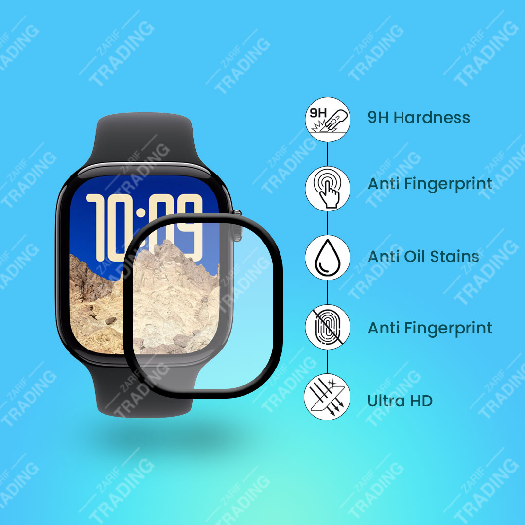 Apple Watch Series 10 42mm 46mm Watch Screen Protector HD Clear Ultra-Thin PMMA Full Coverage Scratch & Fingerprint Resistant. 