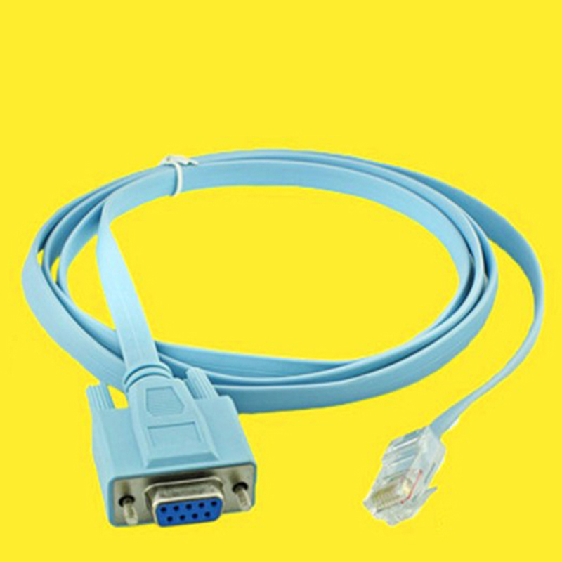 【FUPANG】1PC RJ45 to RS232 com serial port 9-hole crystal DB9 to Creek. 