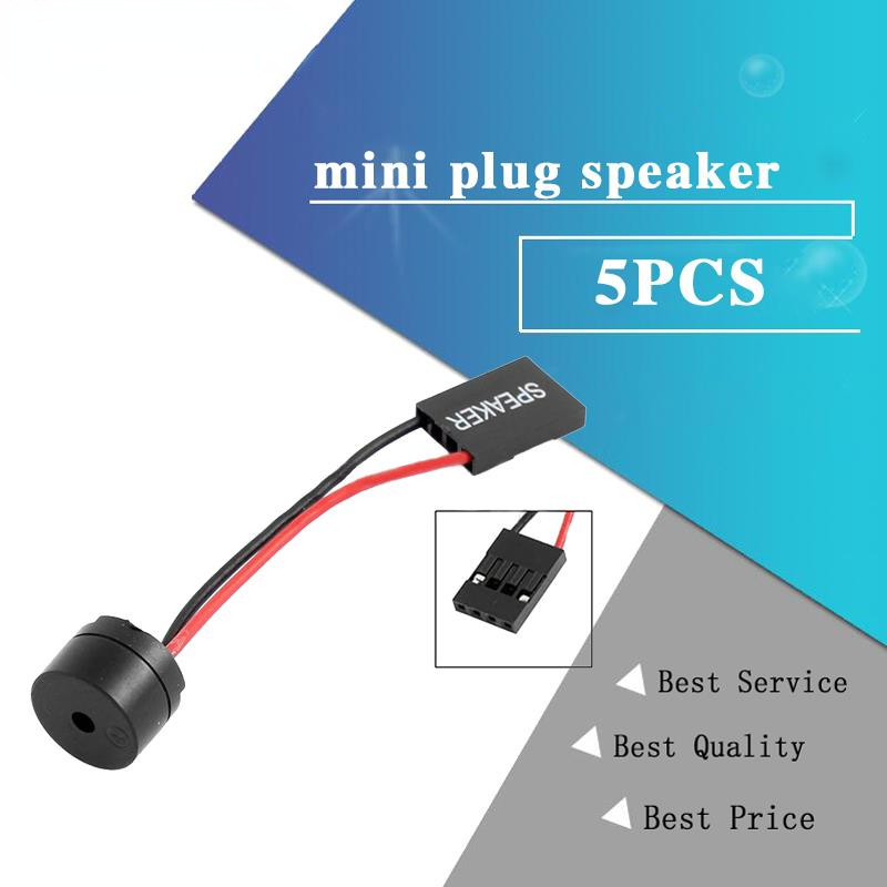 5PCS Mini Plug Speaker For PC Interanal BIOS Computer Motherboard Mini Onboard Case Buzzer Board Beep Alarm NEW