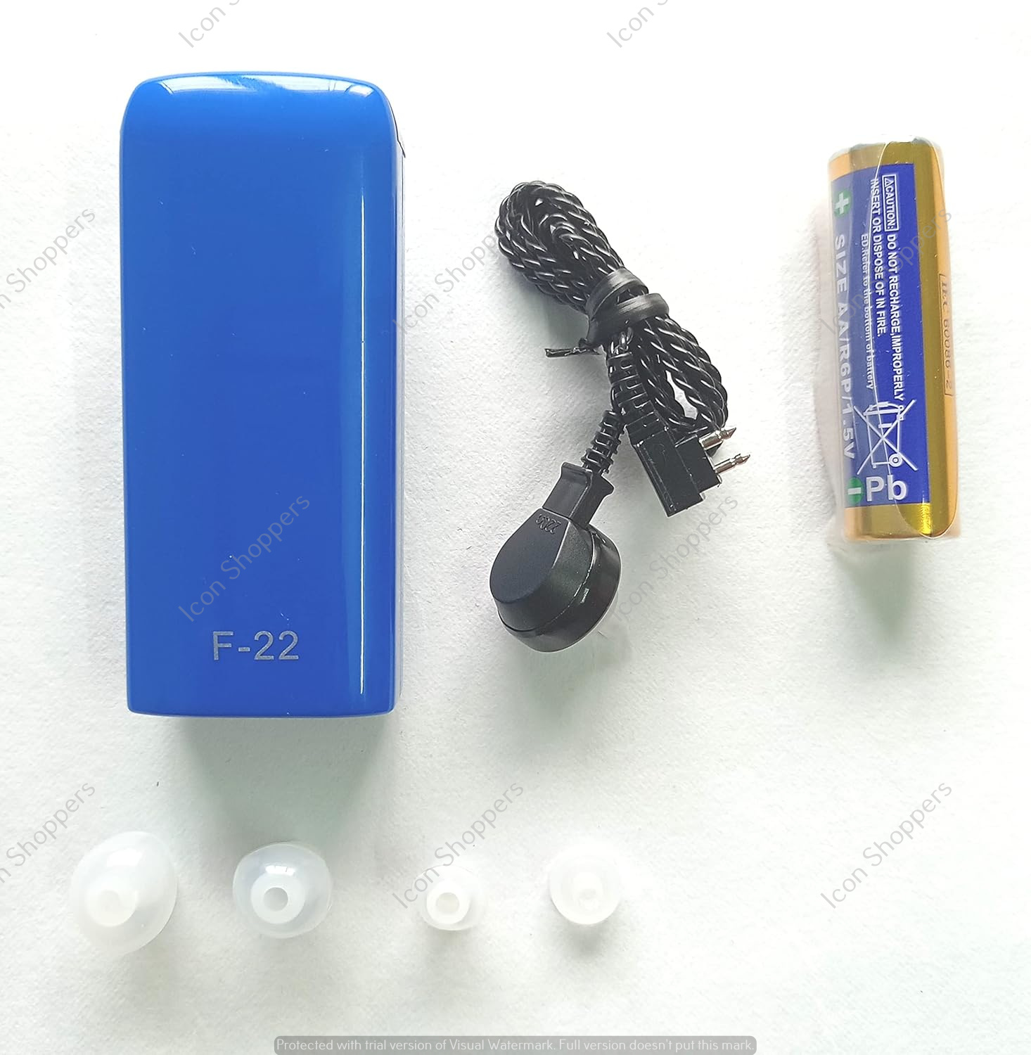 Siemens  F-22 Nano Pocket Type High Quality Hearing Aid Digital Audio Sound amplifier Hearing Machine with 8 Step adjustable volume (Blue). 