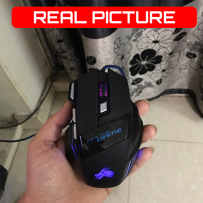 Gaming Mouse X1 Rgb Lighting 7 Buttons Dpi Mouse Rgb Mouse Rgb Gaming Mouse Dragon Logo Wired Mouse - Enhanced Gaming Experience With Rgb Lighting. 