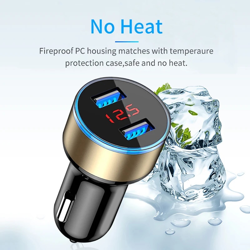 Mobile Phone Car Charger For Samsung Galaxy S20 FE A32 5G OPPO Find X3 X2 Lite Neo Pro A5 A9 2020 A8 3.1A Dual USB Fast Charger. 
