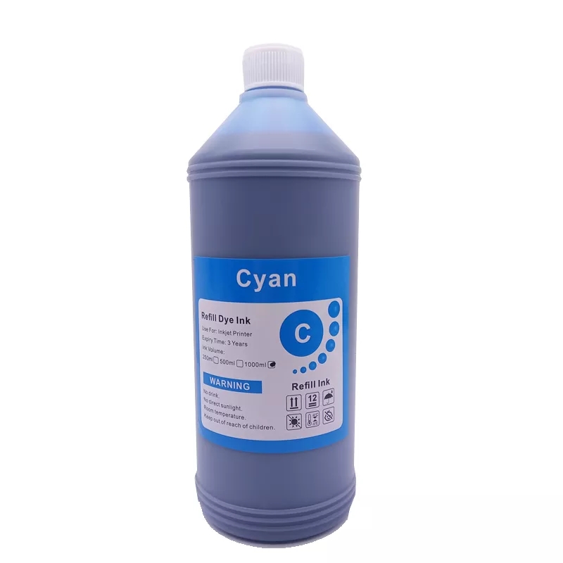 1000ML 1KG Liter Black C M Y Refill Dye Based Ink Kit Replacement For Epson Canon HP Brother Lexmark Samsung Dell Inkjet Printer Amour zii. 