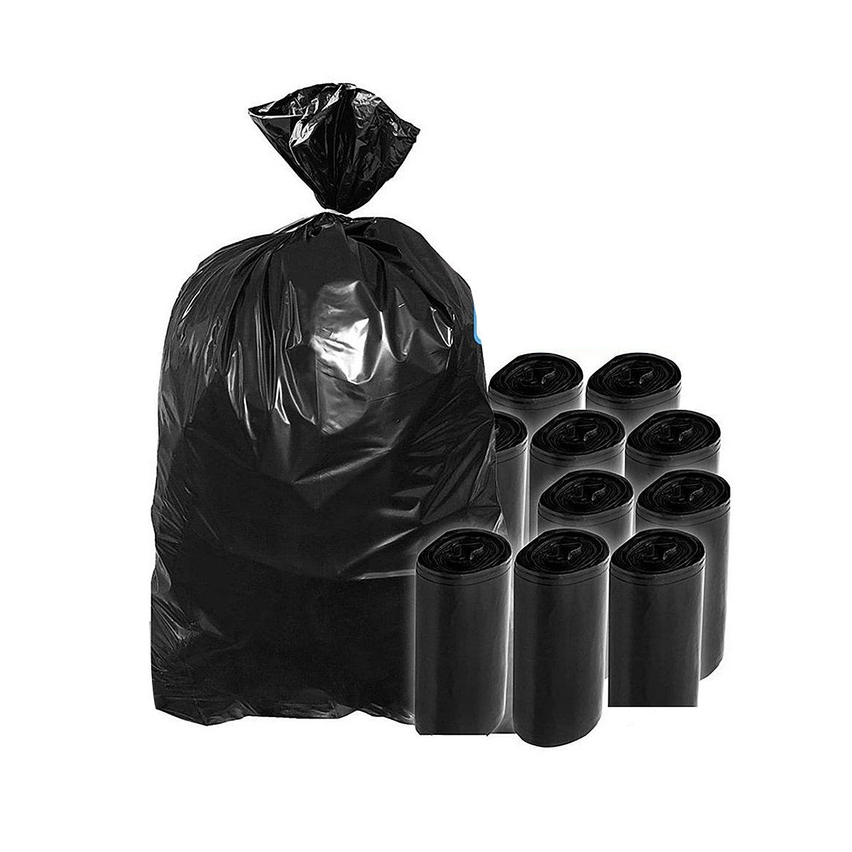 EXTRA Large Garbage Bag (45" X 27") 10 Piece / Trash Bag / Waste Bag /  Moylar Bag / Poly Bag Black for Hospital Camping Storage Office Use ময়লা  ফেলার ব্যাগ কালো (