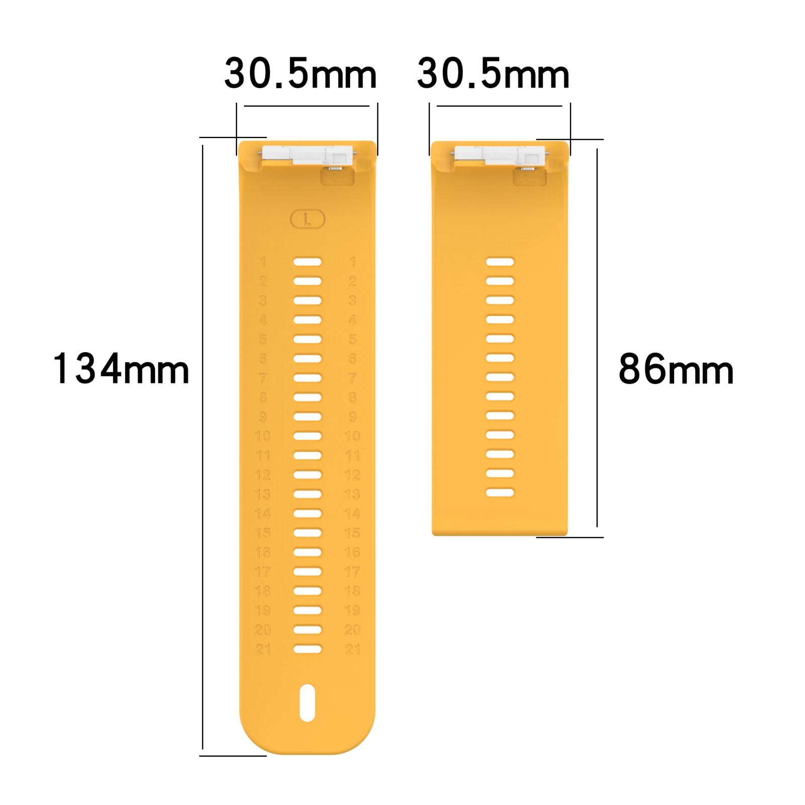 Watch Strap For Huawei Watch D Solid Color Silicone Watch Band with Buckle. 