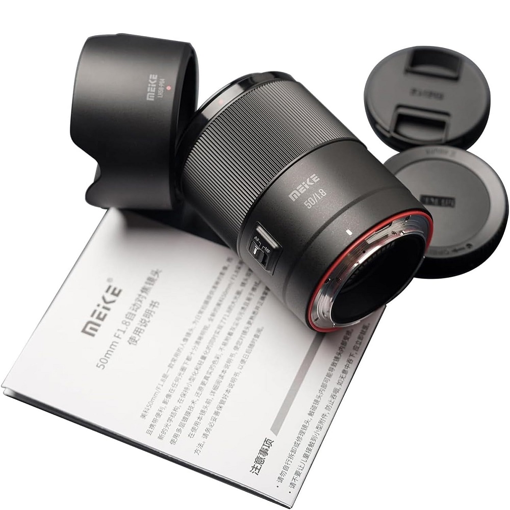 Meike 50mm f1.8 otomatik odaklama STM step Motor tam çerçeve portre Lens için Panasonic Lumix /Leica /Sigma l-montaj kamera. 