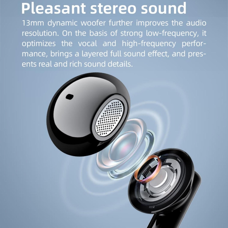 Mibro Earbuds 2 HiFi Stereo IPX5 Waterproof TWS Bluetooth 5.3 Earphone with Mic(Black) - B7