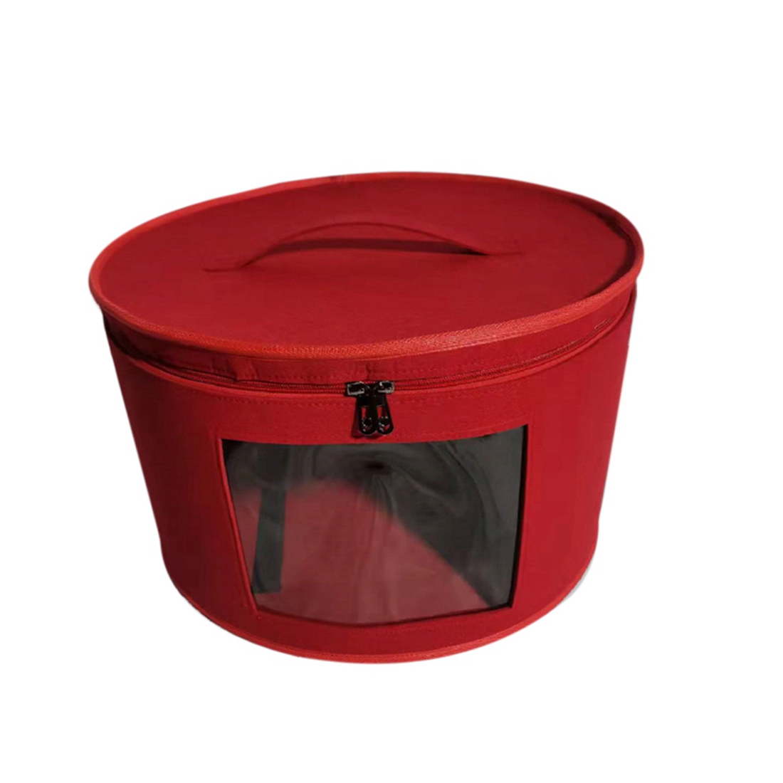 Hat Box Organizer Round Travel Hat Boxes Foldable Hat Storage Bag D