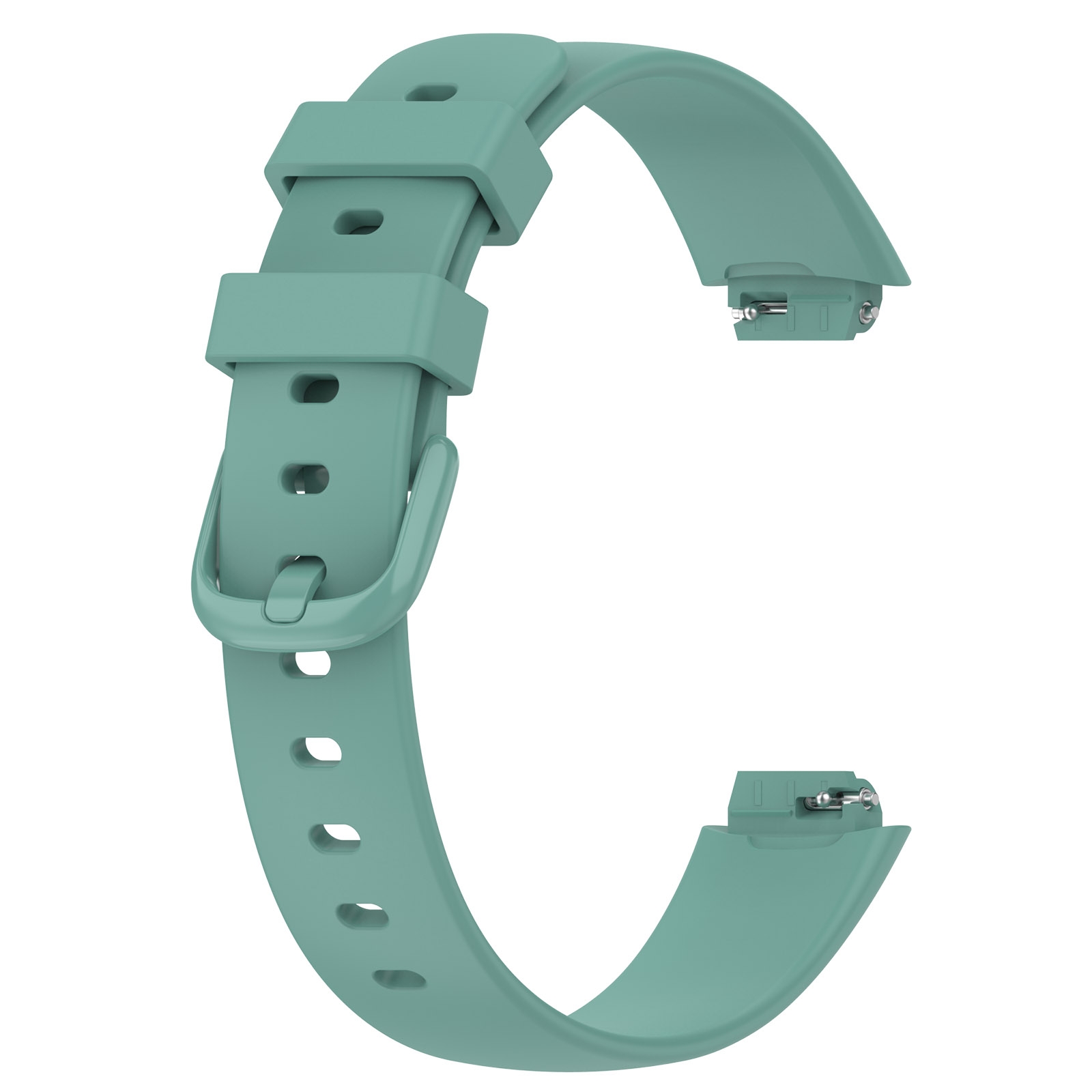 For Fitbit Inspire 3 Solid Color Silicone Watch Band, Size:S. 