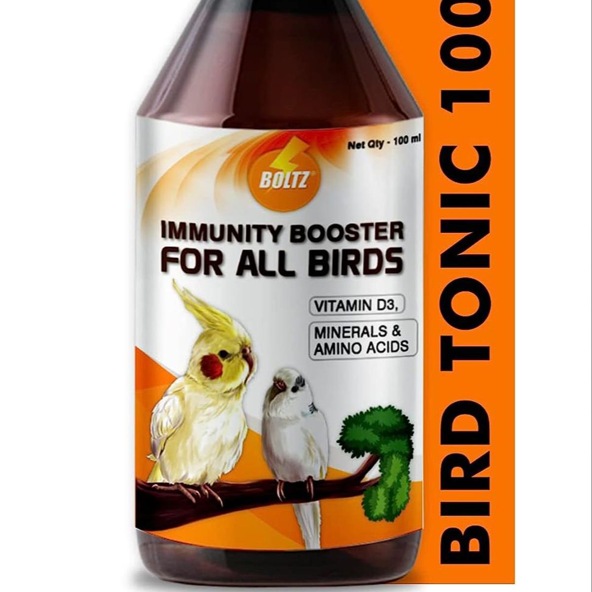 Immunity Booster for All Birds for Healthy Growth with Essential Vitamins 100ml for birds