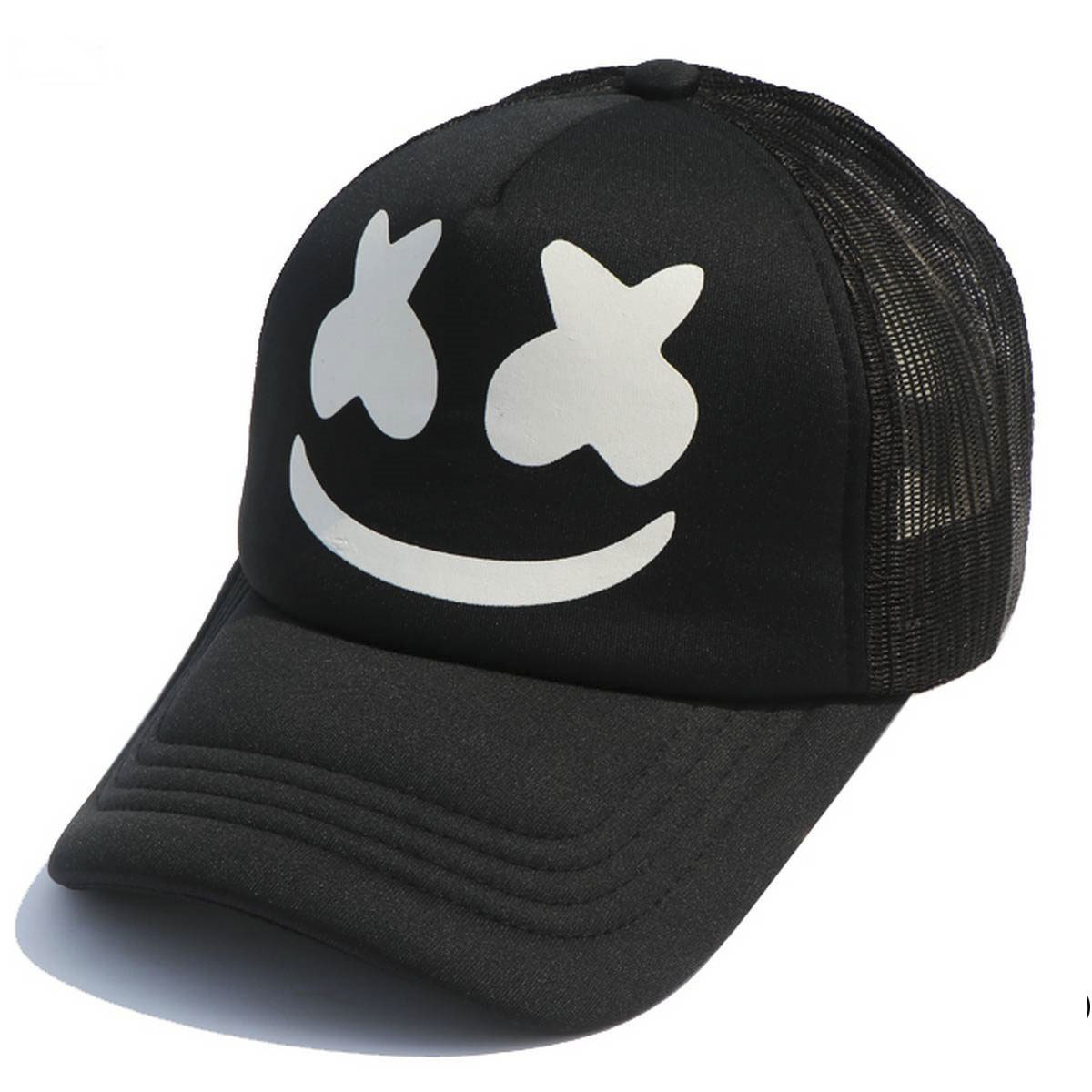 Marshmello Black Half Net Foam Cap for 