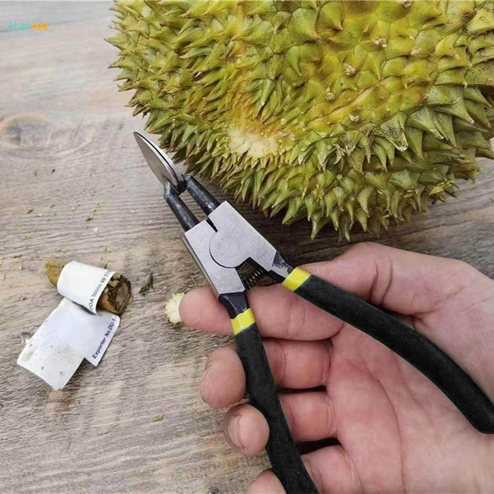 Durable Durian Opener, Durian Peel Break Tool, Peeling Smooth, Fruit Shell Clip, Manual Durian Shelling Machine for Restaurant Grocery Utensils. 