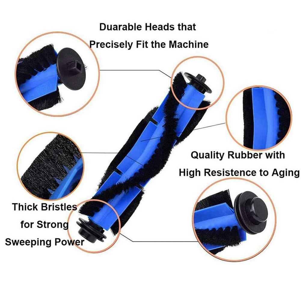 Filter Main Side Brush for Eufy Robovac 11S, Bagotte Bg600, Imatine C800, Deenkee Dk600 Dust Suction Robot. 